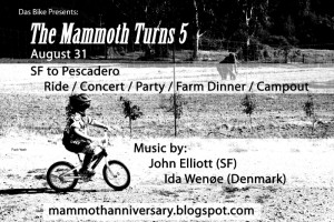 The Mammoth Turns 5 flyer